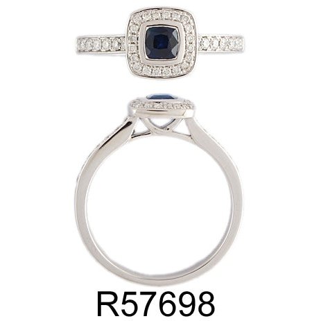 Bague 14 Kt Van&Co R57698A3R