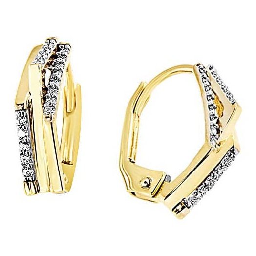 Boucles D’oreilles 10 Kt Roger Roy EDC01-6598-3T
