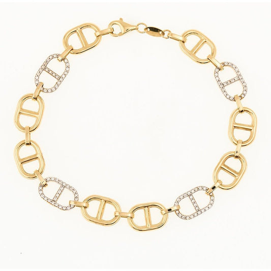 Bracelet 10 Kt Roger Roy B23HL0138-CZ-2T