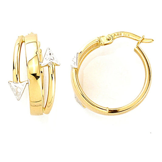 Boucles D’oreilles 10 Kt Roger Roy E210234-YW