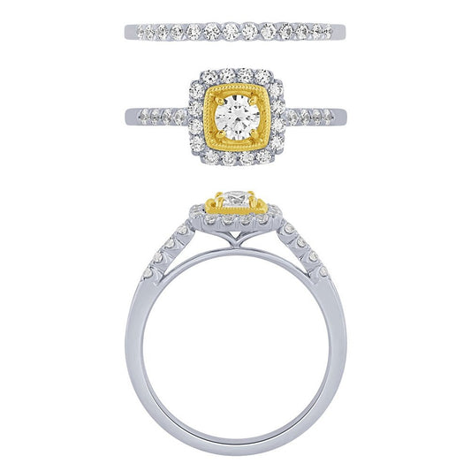 Bague de Fiançaille Van&Co 125PTS R184484-WY