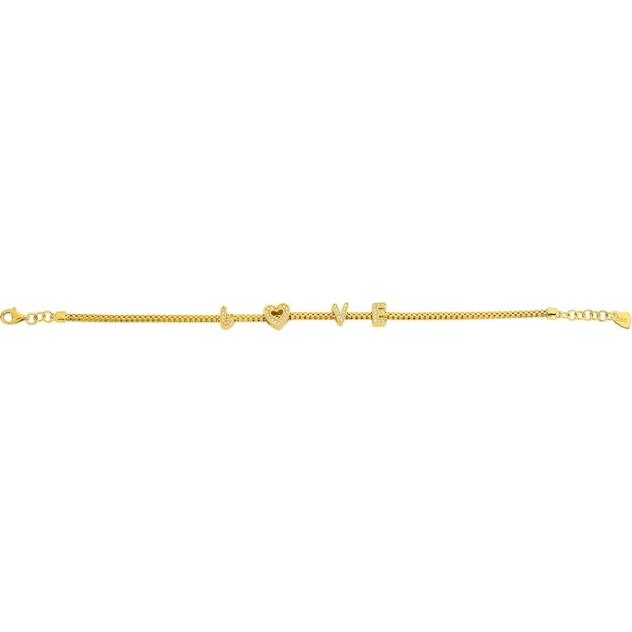 Bracelet 14 Kt Roger Roy B14-BLK59Y