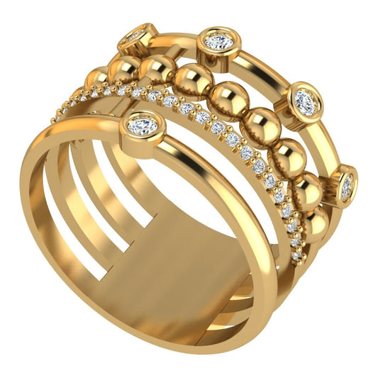 Bague 10 Kt Roger Roy RF3694