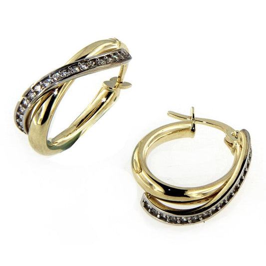 Boucles D’oreilles 10 Kt Roger Roy E-712OV-2T