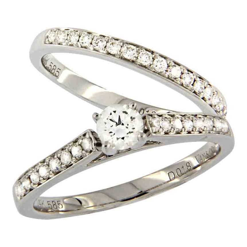 Bague de Fiançaille Van&Co 65PTS MR16921TW75