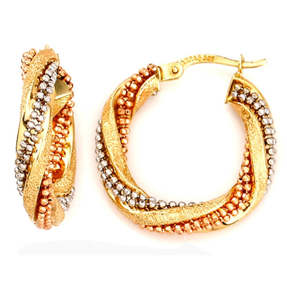 Boucles D’oreilles 14 Kt Roger Roy E14-207017-TC