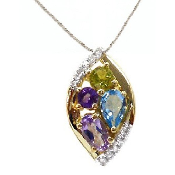 Pendentif 10 Kt Roger Roy P05-119825-6W