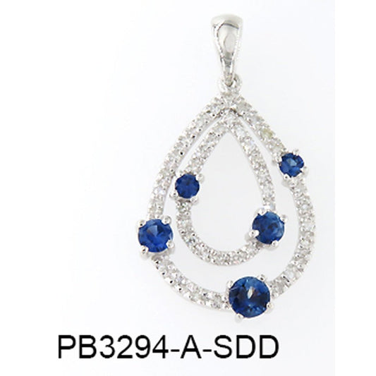 Pendentif 14 Kt Roger Roy PB3294ASDDW