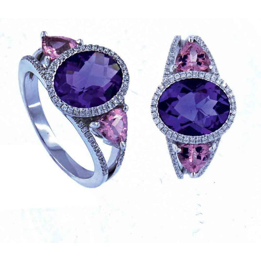 Bague 14 Kt Roger Roy R5072AMPNWN