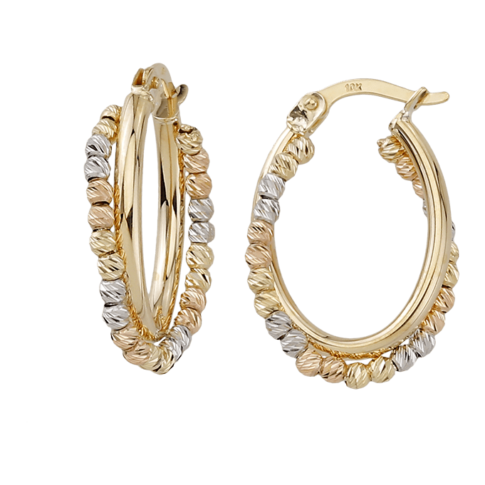 Boucles D’oreilles 10 Kt Roger Roy E10-702506-3T