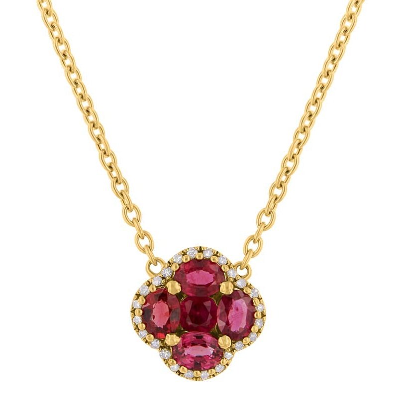 Pendentif 14 Kt Van&Co NEC0639-RUW