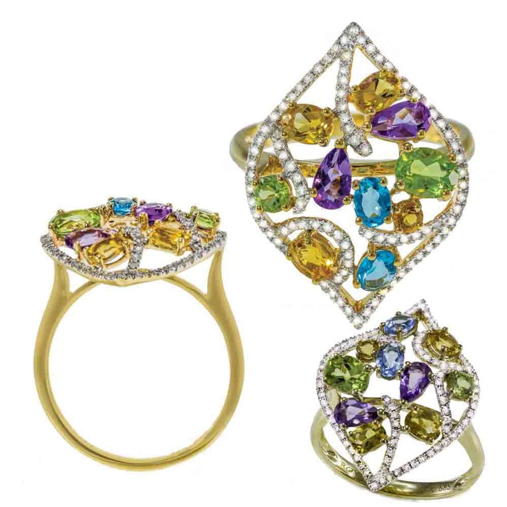 Bague 14 Kt Roger Roy SR036308WB