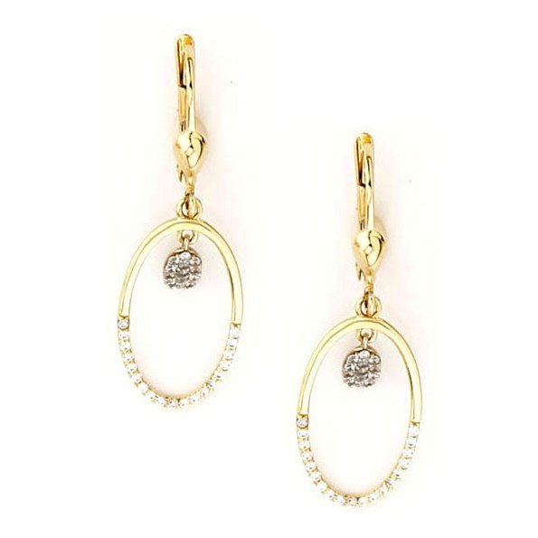 Boucles D’oreilles 10 Kt Roger Roy E205539YW