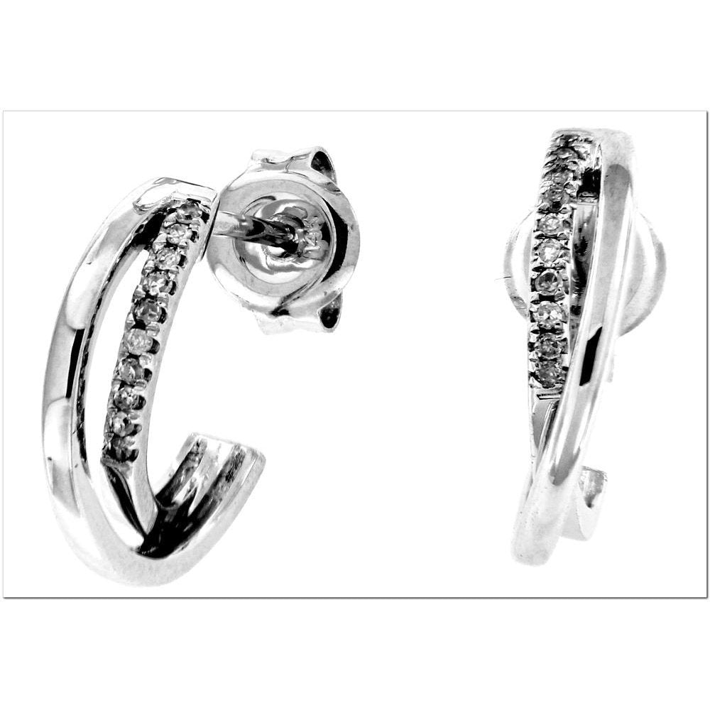 Boucles D’oreilles 14 Kt Roger Roy EA4644W-A-D