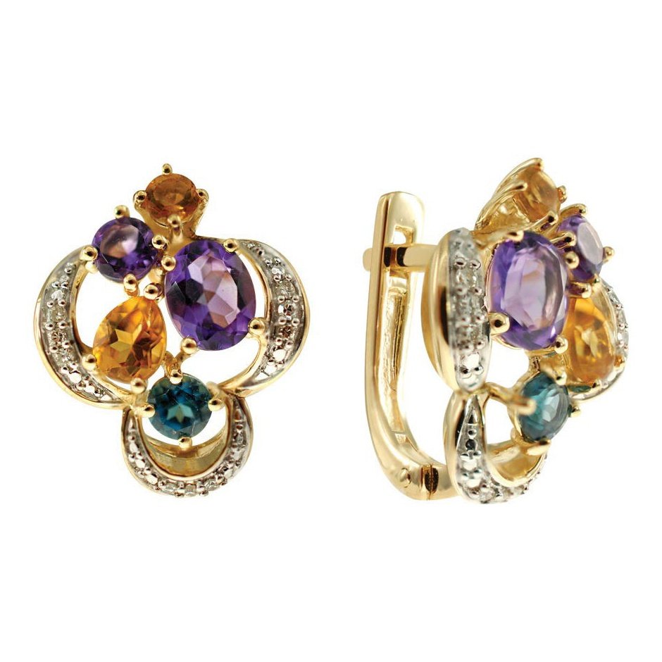 Boucles D’oreilles 14 Kt Van&Co E05-97573-5Y