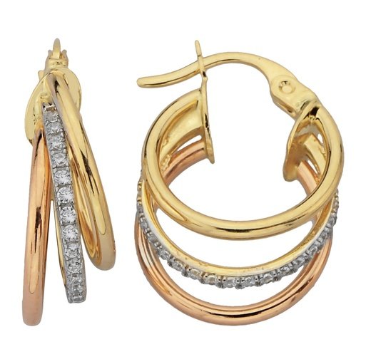 Boucles D’oreilles 10 Kt Roger Roy E396-TK079