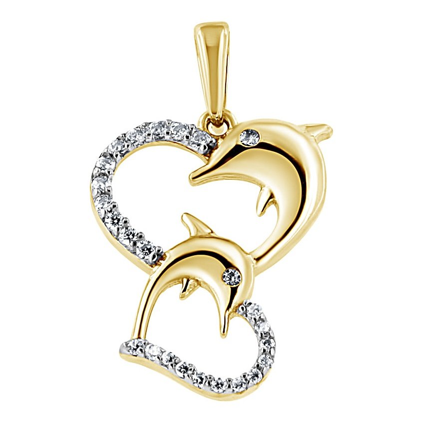 Pendentif 10 Kt Roger Roy PDD01-4649-2T