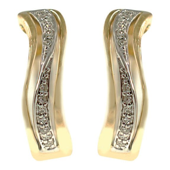 Boucles D’oreilles 14 Kt Van&Co SE033975DB