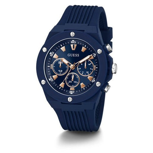 Navy blue outlet guess watch