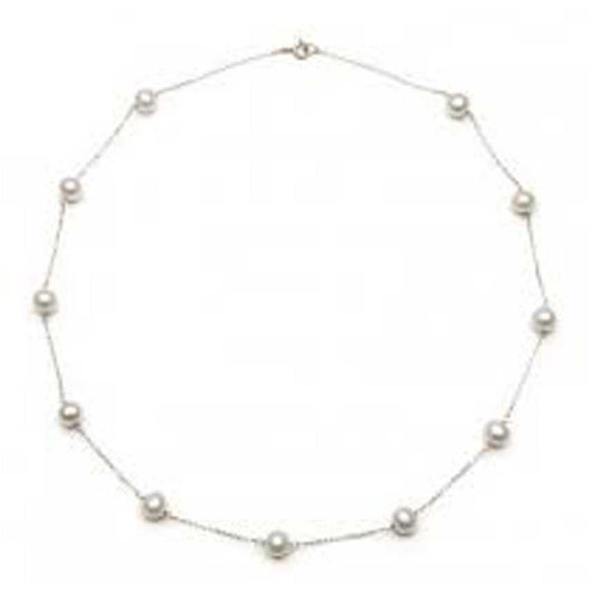 Pearl Neckless 10 Kt Roger Roy NP7101W -  Roger Roy.