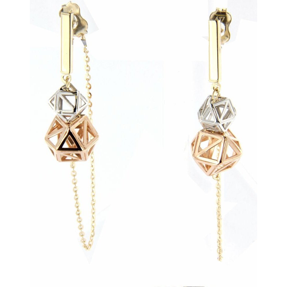 Boucles D’oreilles 10 Kt Roger Roy E209918-TC