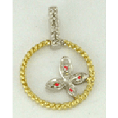 Pendentif 10 Kt Rosa PA4042W