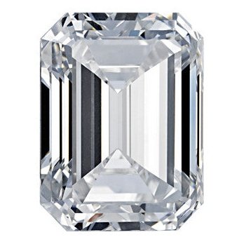 0.51 Carat Emerald Cut Diamond Stone