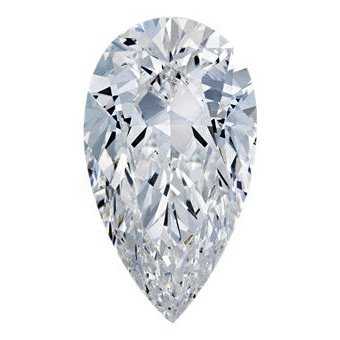 2.00 Carat Pear Cut Diamond Stone